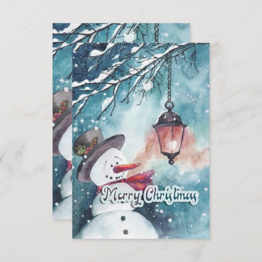 メリークリスマス サンキューカード (正面/裏面)