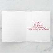 メリークリスマス サンタとクリスマスツリー      カード (内部)