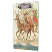 メリークリスマス（サンタとトナカイ） クリップボード (左)