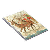 メリークリスマス(サンタとトナカイ) ノートブック (右側)