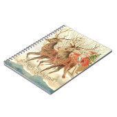 メリークリスマス(サンタとトナカイ) ノートブック (左側)