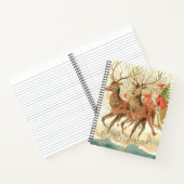 メリークリスマス（サンタとトナカイ） ノートブック (内部)