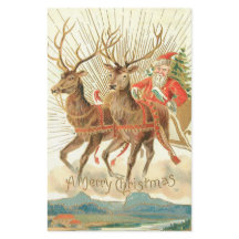 メリークリスマス（サンタとトナカイ）