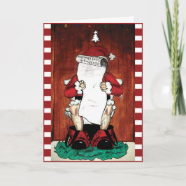 メリークリスマス! (サンタのリスト) シーズンカード