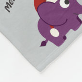 メリークリスマス！サンタエレファント フリースブランケット (角)