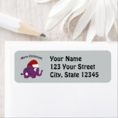 メリークリスマス！サンタエレファント ラベル (インサイチュ)