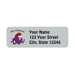 メリークリスマス!サンタエレファント ラベル