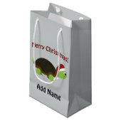 メリークリスマス！サンタカメ スモールペーパーバッグ (正面アングル)