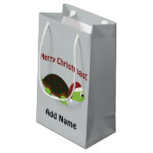 メリークリスマス！サンタカメ スモールペーパーバッグ (裏面アングル)