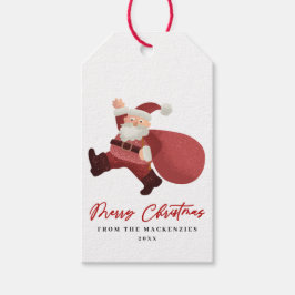 メリークリスマス サンタギフトタグ かわいい ギフトタグ