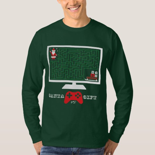 メリークリスマス サンタギフト Tシャツ (正面)