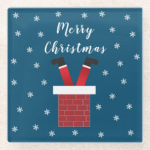 メリークリスマス・サンタクロースが煙突に突き刺さった