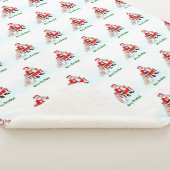 メリークリスマス!サンタクロースと猫と犬 シェルパブランケット (3/4)