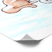 メリークリスマス!サンタクロースと猫と犬 ポスター (角)