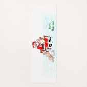 メリークリスマス!サンタクロースと猫と犬 ヨガマット (正面)