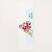 メリークリスマス!サンタクロースと猫と犬 ヨガマット (裏面)