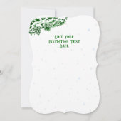 メリークリスマス!サンタクロースと猫と犬 招待状 (裏面)