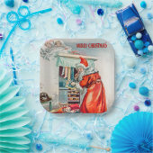 メリークリスマス – サンタクロース休日 ペーパープレート (パーティー)