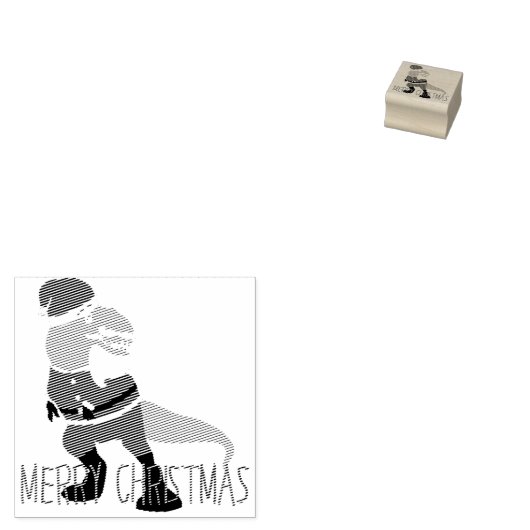 メリークリスマス、サンタクロース恐竜キャラクター ラバースタンプ (押印)