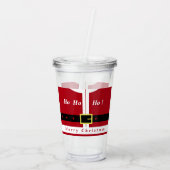 メリークリスマス – サンタクロース – みんなのためのギフト アクリルタンブラー (裏面)