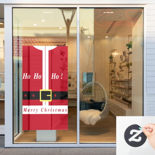 メリークリスマス – サンタクロース – みんなのためのギフト ウィンドウサイン (店舗窓)