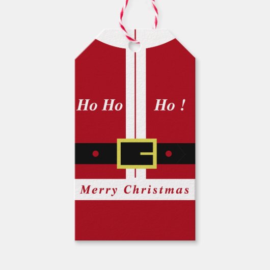 メリークリスマス – サンタクロース – みんなのためのギフト ギフトタグ (正面)