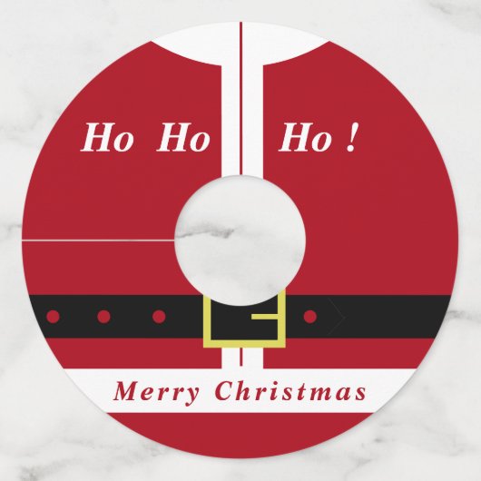 メリークリスマス – サンタクロース – みんなのためのギフト ワイングラスタグ (裏面)