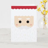 メリークリスマス |サンタクロース カード (黄色い花)