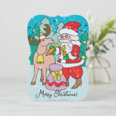 メリークリスマス、サンタクロース カード (スタンド正面)
