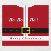 メリークリスマス – サンタクロース – ギフトfor You スパークリングワインラベル (シングルラベル)