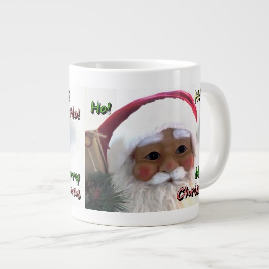 メリークリスマス サンタクロース ジャンボコーヒーマグカップ (正面右)