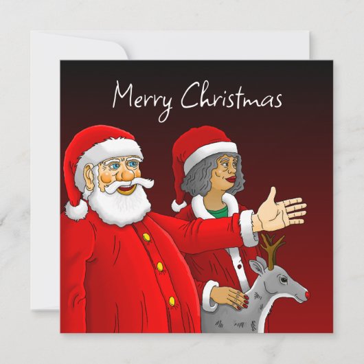 メリークリスマス サンタクロース ノートカード (正面)