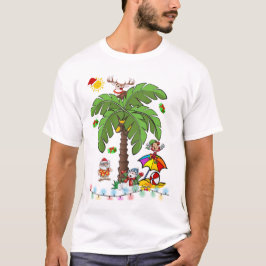 メリークリスマス サンタクロース ビーチバカパーティーTシャツ Tシャツ