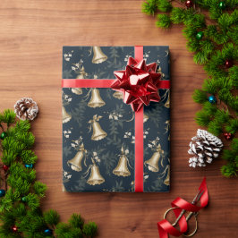 メリークリスマス サンタクロース ベル ギフト包装 ラッピングペーパー
