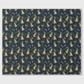 メリークリスマス サンタクロース ベル ギフト包装 ラッピングペーパー (フラット)