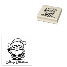 メリークリスマス サンタクロース ラバースタンプ