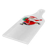 メリークリスマス – サンタクロース – 幸せに カッティングボード (角)