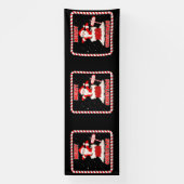 メリークリスマス サンタコレクション 4x12 ヴィニール バナー 横断幕 (縦)