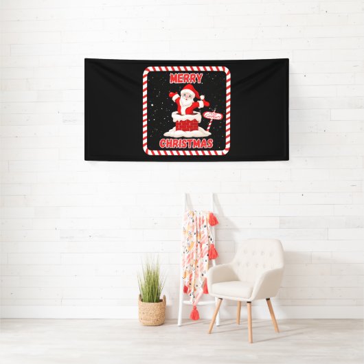 メリークリスマス サンタコレクション 4x8 ビニールバナー 横断幕 (インサイチュ)