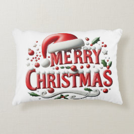 メリークリスマス サンタハット アクセントクッション