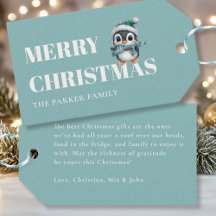 メリークリスマス！ サンタ帽の愛らしいペンギン