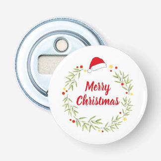 メリークリスマス サンタ帽リース 栓抜き