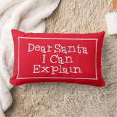 メリークリスマス | サンタ親愛ーはランバーの説明ができる ランバークッション (ブランケット)