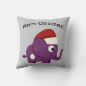 メリークリスマス! サンタ象 クッション (裏面)