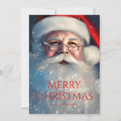 メリークリスマス サンタ クリスマスの冬の写真 シーズンカード (正面)