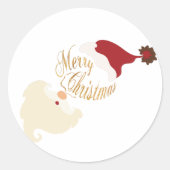 メリークリスマス サンタ ステッカー (正面)
