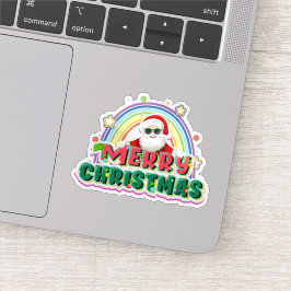 メリークリスマス サンタ ステッカー シール