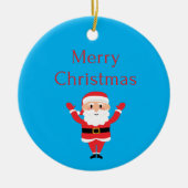 メリークリスマス・サンタ セラミックオーナメント (正面)