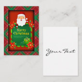メリークリスマス サンタ タルタン プライド ノートカード (正面/裏面)