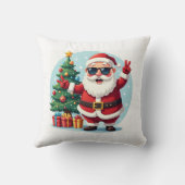 メリークリスマス | サンタ&ツリーデザイン クッション (裏面)